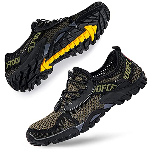 DimaiGlobal Sapatilhas de trekking para homens verão sandálias desportivas pescador praia sapatos casuais respirável sapatilhas de caminhada