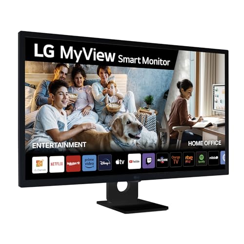 LG 32SR50F-B Monitor inteligente, 32 polegadas, IPS, Full HD de 16:9 webOS23, bluetooth, altifalantes e controlo remoto, 2 x HDMI, 2 x USB, preto