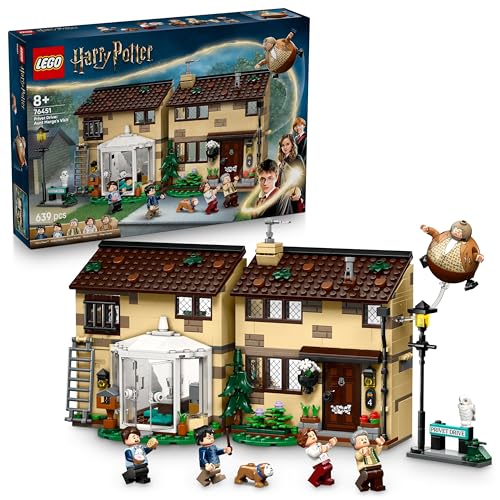 LEGO Harry Potter Privet Drive: Visita de tia Marge - casa de brinquedo com 5 mini figuras e figura inflada da tia Marge - presente para meninas e meninos de 8 anos fãs de prisioneiro de Azkaban 76451