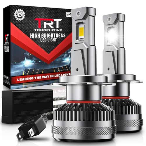 Tongruiting H7 LED Lampadine per fari, 130 W 30000LM 800% super luminoso H7 lâmpada LED 6000 K branco impermeável IP68 sostituzione fari auto (2 unidades)