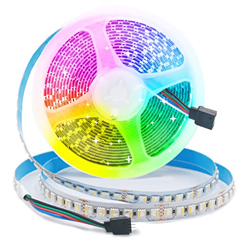 Arotelicht Tira LED RGBW 24 V 5 M 120 LEDs/M RGB+branco quente (2700K-3000K) tiras de luz ultra-brilhante 5050SMD tiras de luz IP20 não impermeável iluminação para decoração de interiores
