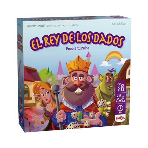 HABA 303804 - O Rei dos Dados, jogo de mesa de sociedade em família. 8 Anos
