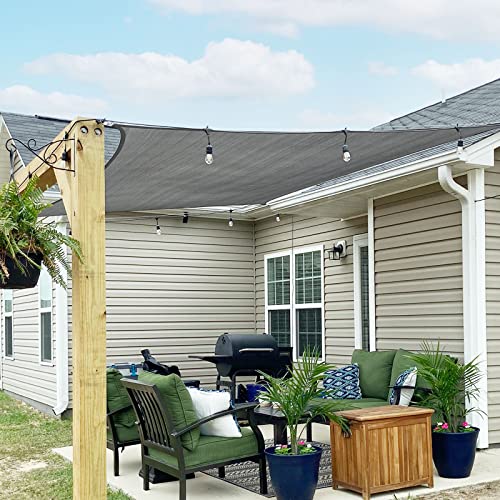 SUNNY GUARD Toldo de sombra retangular, HDPE, respirável, para proteção UV, para pátios, exteriores e jardins