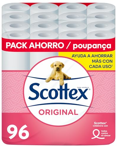 Scottex Original papel higiénico, 96 rolos