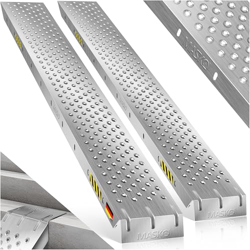MASKO® 2 x Rampa de carga máxima 400 kg por par, aço galvanizado, antiderrapante, 200 kg* por peça, para motocicletas ATV e quadrimotas