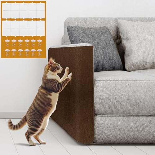 Protetor sofá gatos riscos autocolante - alophoty 200 x 40 cm raspador para gatos sofá, tecido arranhador de gatos, durável, amigável com gatos, fácil de instalar para donos de gatos