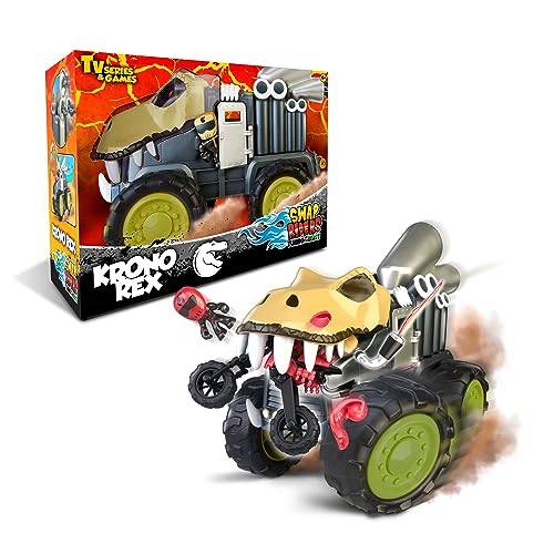 Swap Riders - Camião KRONO Rex, Monster Truck, veículo de corridas, tema dinossauro T-Rex, 1 figura exclusiva do Rider, fichas intercambiáveis, meninos e meninas + 4 anos, famosa (WAP00000)