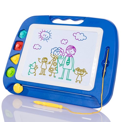 SGILE Quadro magnético infantil, 42 x 32 cm, grande quadro magnético de pintura e escrita Doodle Sketch Pad, brinquedos para crianças