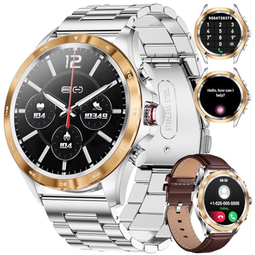 LIGE 1,43" AMOLED relógio inteligente homem, smartwatch para Android iOS com 400 mAh/15 dias de duração da bateria/IP68 impermeável / frequência cardíaca/chamadas Bluetooth