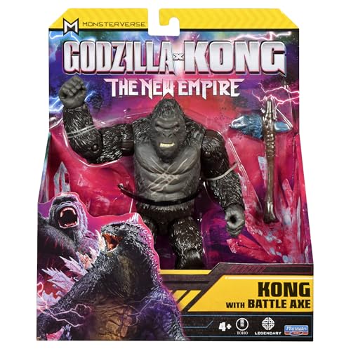 MonsterVerse Godzilla x Kong: O novo império, figura de ação de 15 cm com Cicatrizes de combate de Kong, figura icónica de filme colecionável, adequada para crianças a partir de 4 anos