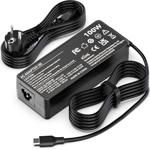Carregador portátil USB C 100 W, adaptador de alimentação de 96 W de 90 W, 87 W, 65 W de 45 W para MacBook Pro/Air, DELL Latitude, Lenovo ThinkPad, HP Spectre X360, ASUS/Acer Chromebook e mais