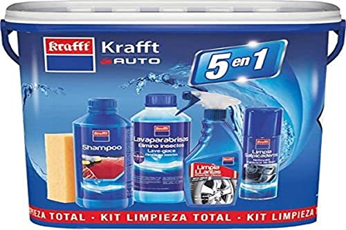 Krafft Kit Total de limpeza - limpeza e cuidado com todo o carro