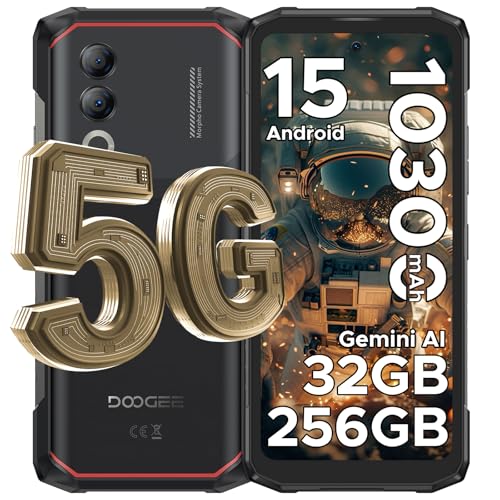 DOOGEE Blade 20 Turbo 5G telemóvel resistente, 10300 mAh/33 W Dimensity 7050 5G Android 15 telemóveis inquebrável, 6,6" 32 GB 256 GB/2TB telemóvel para idosos, duplo SIM/Face ID/NFC/GPS telefone