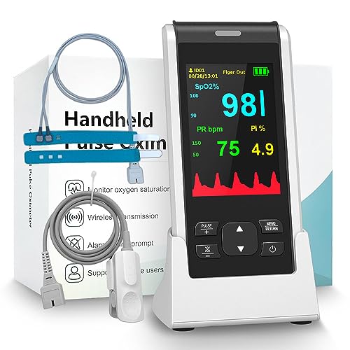 Pulsioxímetro pediátrico bebé, HOLFENRY oxímetro pediátrico recarregável com APP gratuita monitor SpO2 (Nível de saturação do sangue)Frequência cardíaca para criança e adulto em casa escola viagens