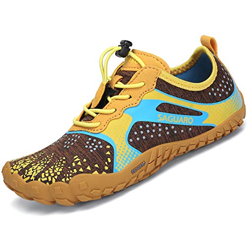 SAGUARO Sapatilhas de desporto para crianças, calçado escalçado, para meninas, respiráveis, minimalistas, 24-36 UE