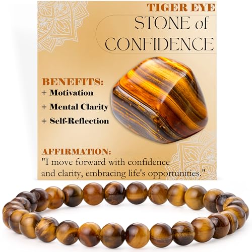 Bivei Pulseira de contas para mulheres 6 mm pedra semipreciosa natural Stretch cristal elástico jóias ioga presentes