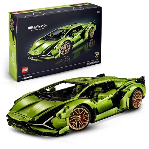 LEGO Technic Lamborghini Sián FKP 37, Maquete de carro para construir, modelo colecionador, ideia de presente para homens e mulheres 42115