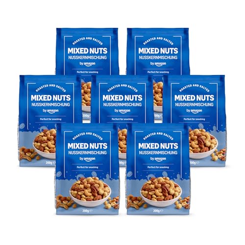 by Amazon - Mistura de frutos secos, 200 g, embalagem de 7