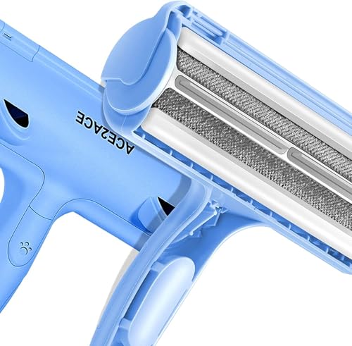 ACE2ACE Removedor de pelos e rolos para animais de estimação, escova de limpeza removedor de pêlo para gatos e cães, lavável e reutilizável animais escovas depilação, para tapetes, roupa e sofá