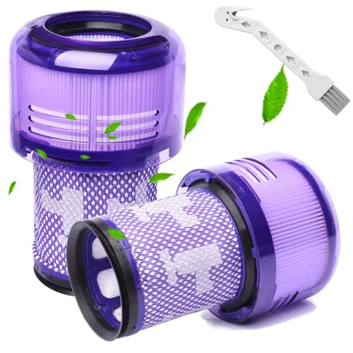 SupRovare 2 peças Filtro para Dyson V12, filtro de substituição para Dyson V12 Origin, V12 Detect Slim, V12 Slim, V12 Detect Slim Absolute, Replacement Part # 971517-01