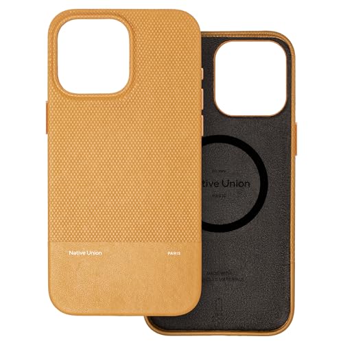 Native Union Capa (Re) clássica 3.0 - MagSafe, ímanes integrados, materiais resistentes e reciclados, proteção contra quedas de 6 pés - iPhone 16 Pro MAX (Kraft)