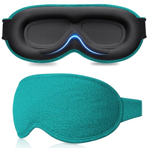 Gritin Anti-face para dormir para mulher e homem, máscara de dormir anti-luz sem pressão ocular - design ergonómico 3D para pestanas e movimentos oculares, ultra suave e confortável Sleep Mask