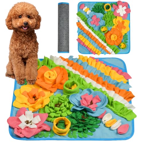 OSDUE Tapete opcional cães 50 * 50 cm lavável à máquina Snuffle Mat para cães portátil interativa almofada offelar animais de estimação esteira de alimentação lenta para animais de estimação treino de