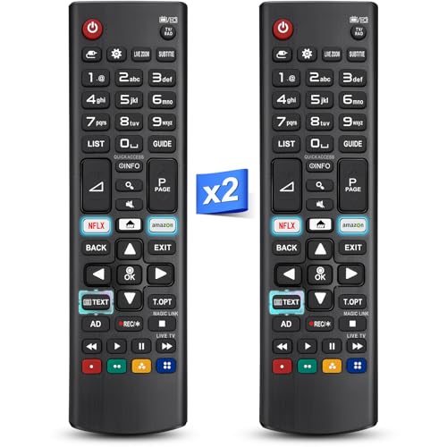 para controlo remoto LG Smart TV, universal para comando TV LG, controlo remoto para todos os LG televisão original, pacote de 2