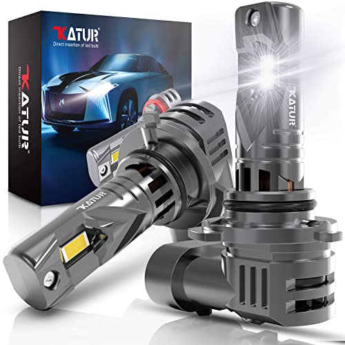KATUR Lâmpada HB4 LED Canbus 20000LM 100W, 400 % luminosidade 6000 K branca Xenon 9006 de faróis Plug & Play sem polarizidade 1:1 tamanho de substituição de halogéneo (2 peças)