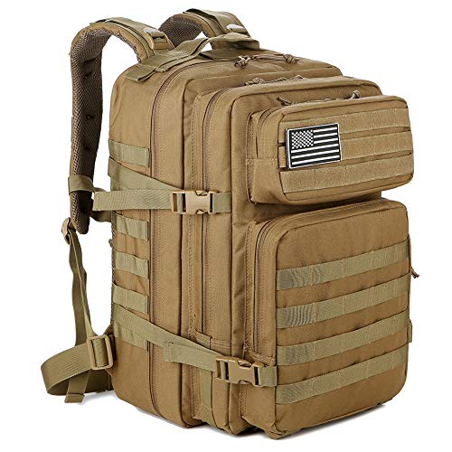 QT&QY Mochilas militares táticas 45 L Molle mochila de assalto do exército mala Bug Out de 3 dias mochila de caminhada para acampar