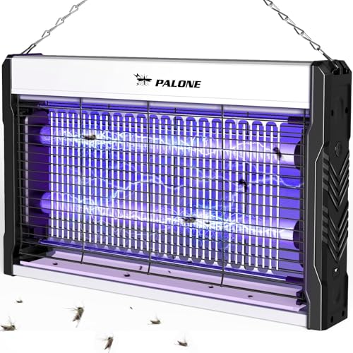 PALONE Candeeiro anti-mosquitos USB 3200 v, anti-mosquitos elétrico captura moscas interior exterior com corrente e bandeja de luz, repelente mosquitos adequado para uso interior e exterior.