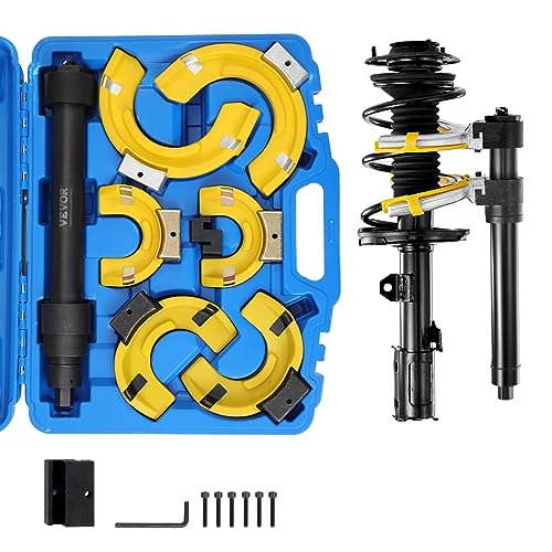 VEVOR Kit de compressor de mola de amortecedor 4,5 T sensor de mola de aço 3 suportes de mola intercambiáveis com estojo para desmontagem e instalação de molas de suspensão para carros