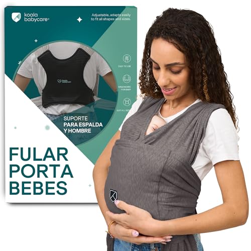 Koala Babycare Sling porta-bebés fácil de usar, fácil de colocar, unissexo, ajustável, mochila porta-bebés, multiúsos, até 9 kg Sling porta-bebés elástico, design registado KBC®