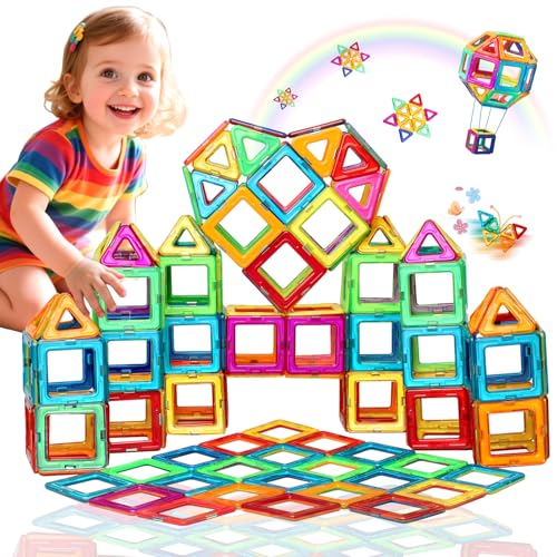 kittery Blocos de construção magnéticos crianças menina 3 anos brinquedos de construção magnética criativo educativos presente brinquedo para meninos meninas 3 4 5 6 7 8 anos aniversário natal