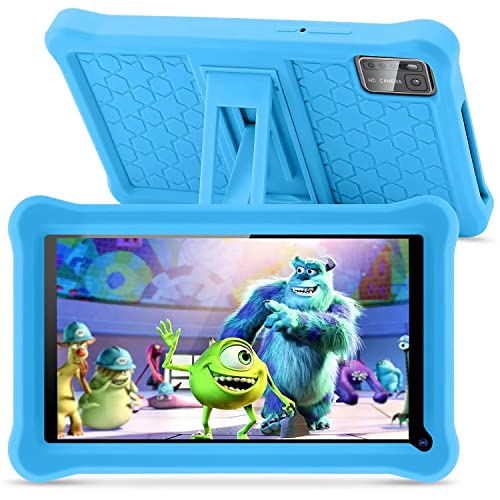 SANNUO Tablet para crianças de 7 polegadas, tablet Android 13 com 8 GB RAM 64 GB ROM (expansível 256 GB), controlo parental, ecrã IPS HD, GMS certificado, WiFi, tablet crianças educativo com capa de