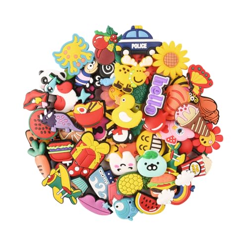 Ainiv Shoe Charms, ornamentos de sapatos, PVC encantos cristal Clog Ornamentos para sapatos para presentes de crianças festa de aniversário