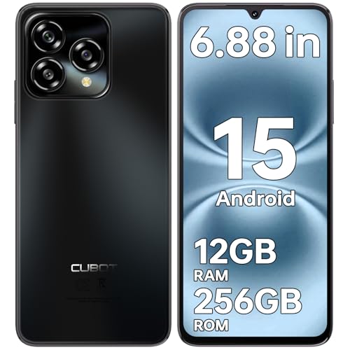 CUBOT A40 (2025) Android 15 telemóveis livres, 6,88 " HD + 120 Hz Smartphone, 12 GB + 256 GB/1TB móveis, bateria 5150 mAh telemóvel, câmara 48 MP+16 MP, 4G Dual SIM/Face ID/OT. G/NFC/GPS/altifalante
