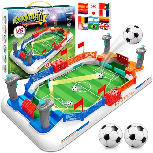 Dromlag Mini futebol para crianças adultos, brinquedos para crianças 4-11 anos jogos de mesa crianças 3-10 anos presentes futebol para crianças 5-12 anos presentes de aniversário crianças