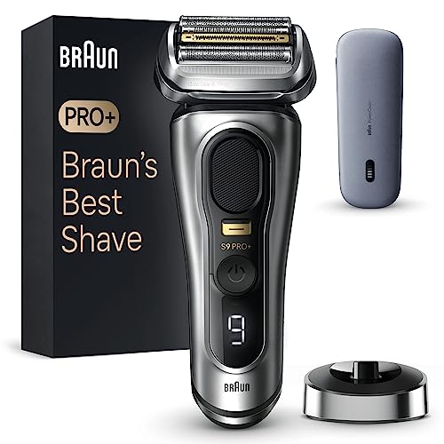 Braun Series 9 Pro máquina de barbear elétrica para homem, máquina de barbear barba, PowerCase, em seco e molhado, 9527s, prata