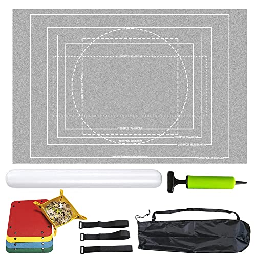LUPATDY Tapete para quebra-cabeças, base para quebra-cabeças, tapete para até 3000, 2000, 1500, 1000 peças, de tecido não tecido, acessórios práticos para guardar quebra-cabeças, grande