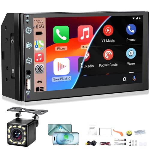 Estéreo de carro duplo DIN de 7" (Black)