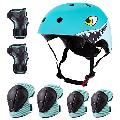 XIAPIA Capacete para meninos e meninas de 2 a 5 anos, capacete infantil de bicicleta ajustável, capacete de patinadora para crianças, artigos desportivos leves e robustos, diâmetro 51-54 cm
