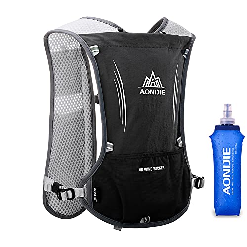 SANIQUEEN.G 5 L Mochila de hidratação leve homem mulher colete superior para trilho corrida ciclismo
