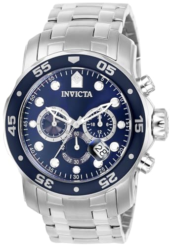 Invicta Pro Diver SCUBA Relógio de quartzo para homem de aço inoxidável, 48 mm