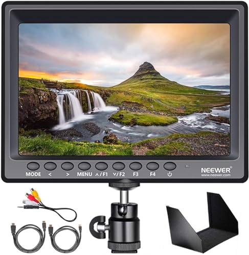 Neewer F100 7" 1280 x 800 IPS ecrã monitor monitor de campo de câmara suporte 4k entrada vídeo HDMI para DSLR câmara sem espelho Sony A7S II A6500 Panasonic GH5 Canon 5D Mark IV e mais (bateria não