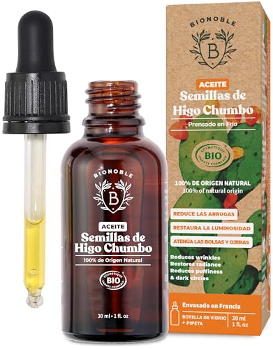 Bionoble Óleo de fígo humbo orgânico 30 ml, 100% puro, natural e prensado a frio - rosto, corpo, cabelo, barba, unhas, vegano e cruelty free - garrafa de vidro pipeta