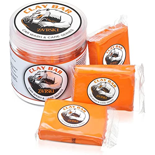 Zavrski Clay Bar carro barra de argila para carro 3 unidades 100 g limpeza carro detalhe carro