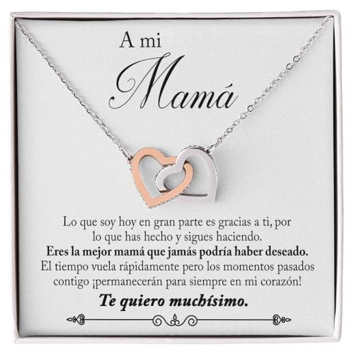 Bramart Colar para mulher esposa, mãe, namorada, filha, amiga - ideias de presentes para ela, aniversário de casamento, aniversário ou Natal - estojo com dedicaatória incluído