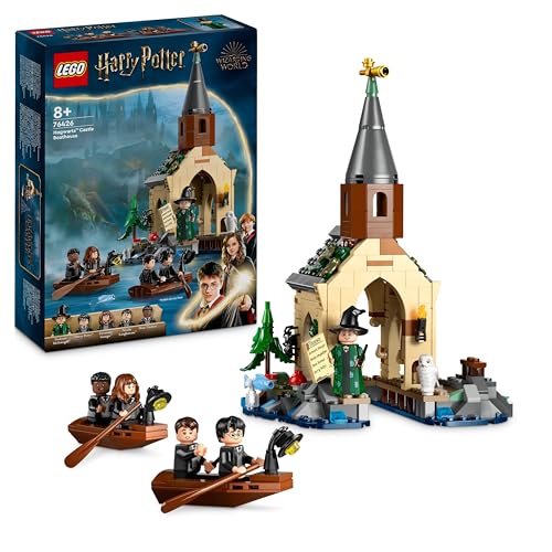 LEGO Harry Potter Cobertura do castelo de Hogwarts de brinquedo de fantasia para construir com 2 frascos e 5 mini figuras de personagens, presente para meninas, crianças e fãs de 8 anos ou mais 76426