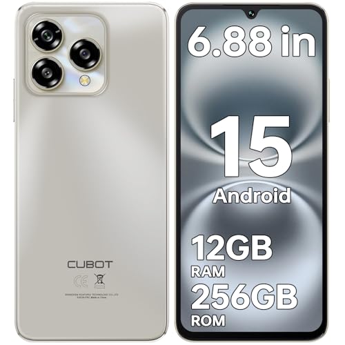 CUBOT A40 (2025) Android 15 telemóveis livres, 6,88 " HD + 120 Hz Smartphone, 12 GB + 256 GB/1TB móveis, bateria 5150 mAh telemóvel, câmara 48 MP+16 MP, 4G Dual SIM/Face ID/OT. G/NFC/GPS/altifalante